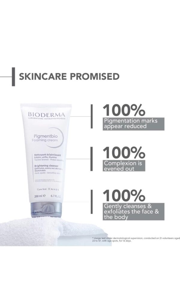BIODERMA Pigmentbio Foaming Cream Face Wash  (200 ml) - Image 3