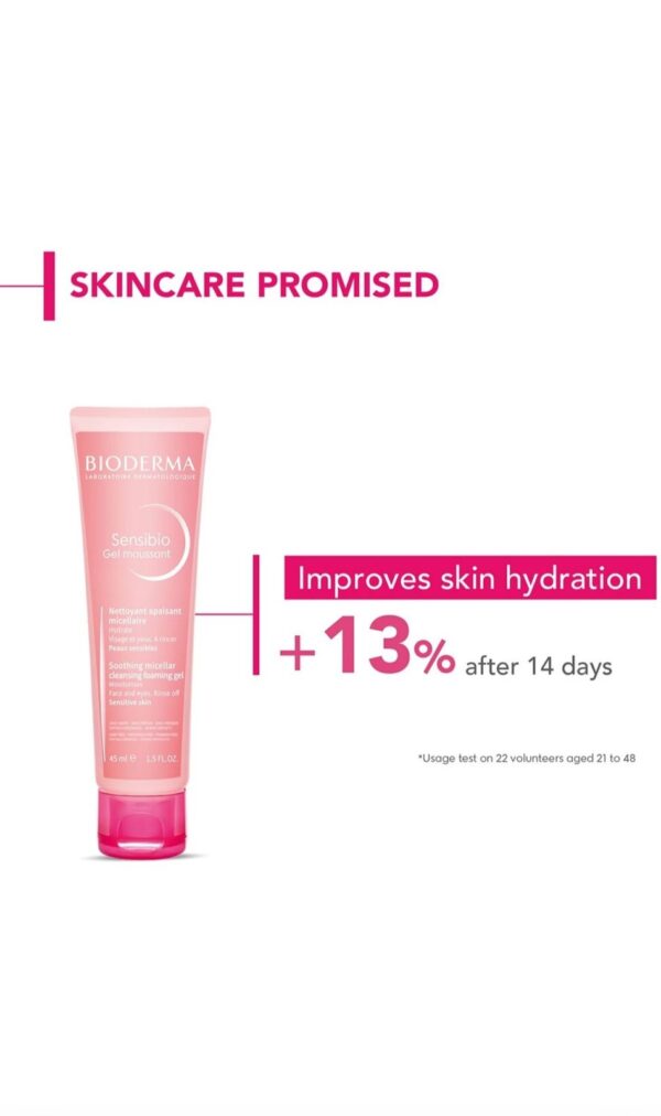 BIODERMA Sensibio Gel Moussant Face Wash  (45 ml) - Image 4