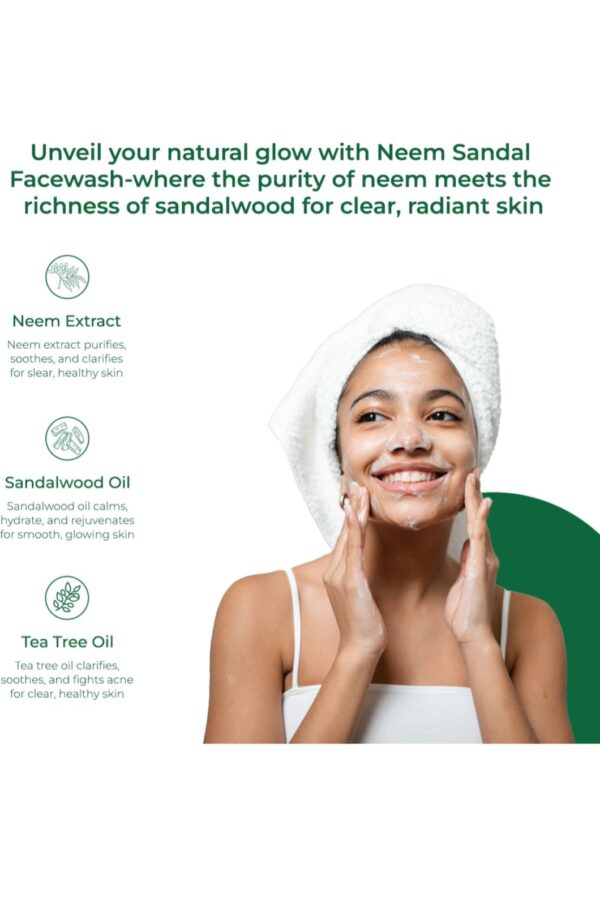 Biovalley Neem Sandalood Face Wash  (120 ml) - Image 4