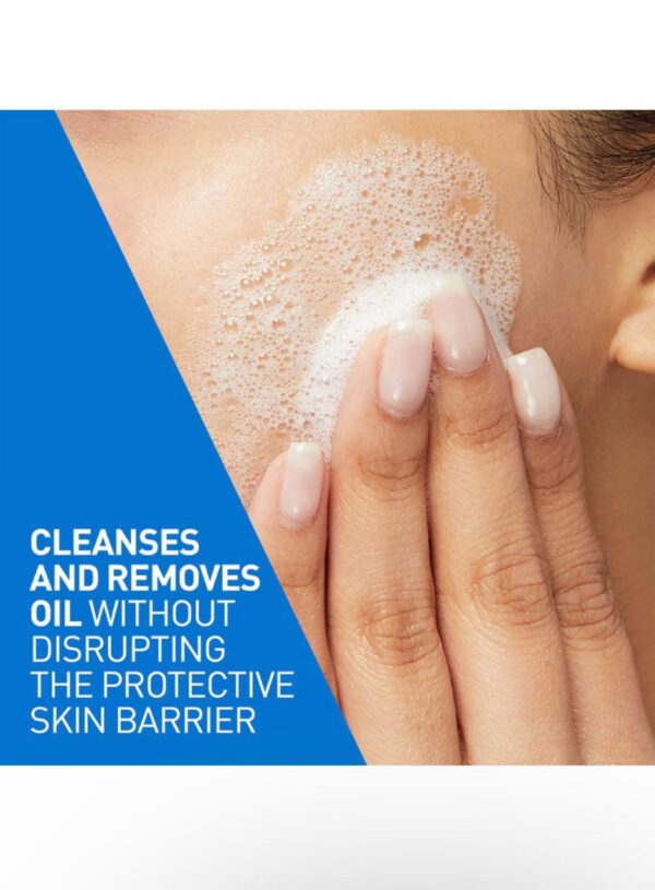 CeraVe Foaming Cleanser Face Wash For Oily Skin (88ml) - Image 6