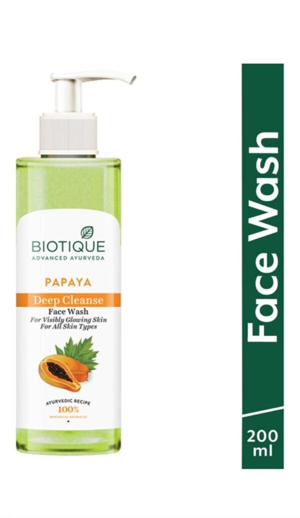 BIOTIQUE Papaya Deep Cleanse Face Wash  (200 ml)