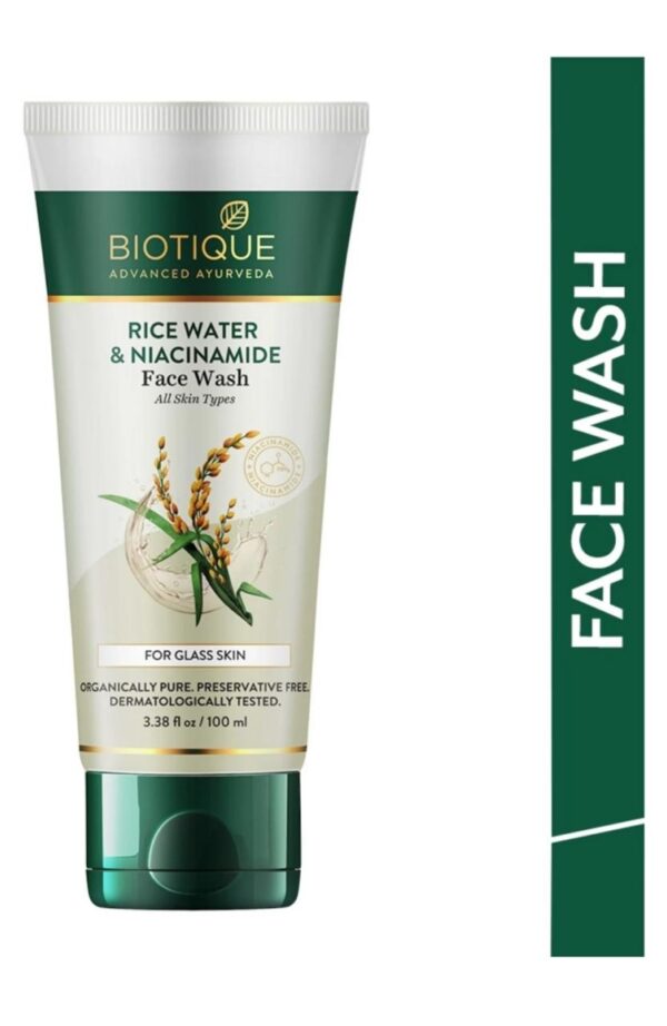 BIOTIQUE Rice Water & Niacinamide Gel Face Wash  (100 ml)