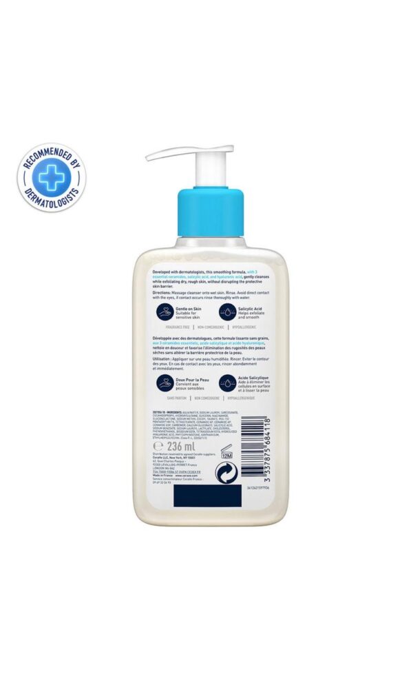 CeraVe SA Smoothing Cleanser (236ml) - Image 2
