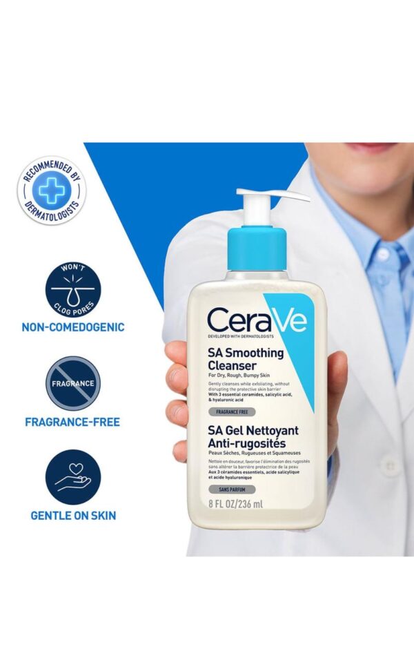 CeraVe SA Smoothing Cleanser (236ml) - Image 4