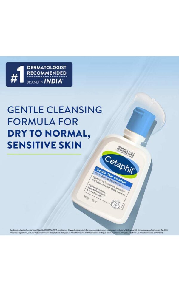 Cetaphil Gentle Skin Cleanser Dry to Normal Skin (125ml) - Image 3