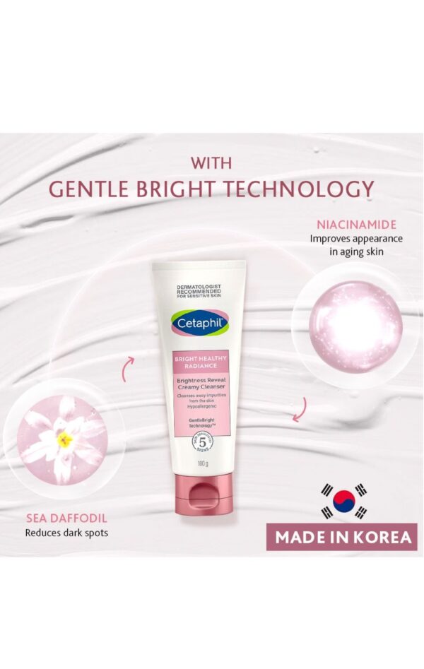 Cetaphil Bright Healthy Radiance Creamy Cleanser (100g) - Image 4