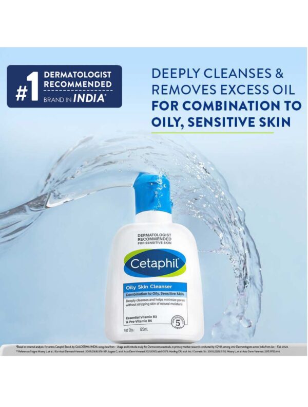 Cetaphil Cleanser for Oily Skin (125ml) - Image 3