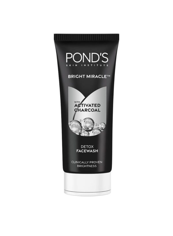 Ponds Bright Miracle Detox Face Wash With Activated Charcoal (100g)