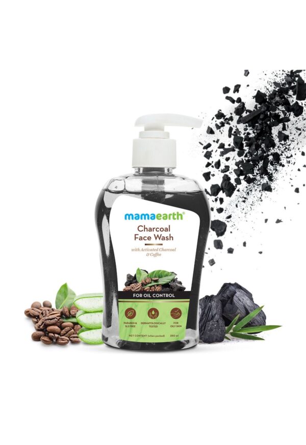 Mamaearth Charcoal Face Wash With Activated Charcoal And Coffee (250ml)