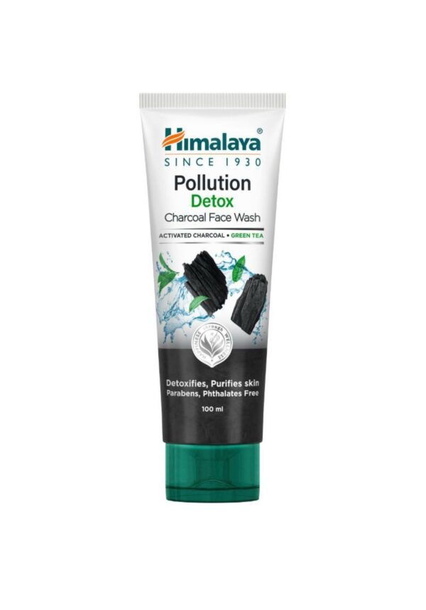 Himalaya Pollution Detox Charcoal Face Wash | Detox&Purifies Skin (100ml)