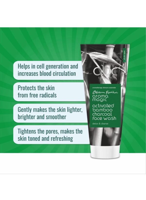 Aroma Magic Activated Bamboo Charcoal Face Wash-detox&cleanse (100ml) - Image 4