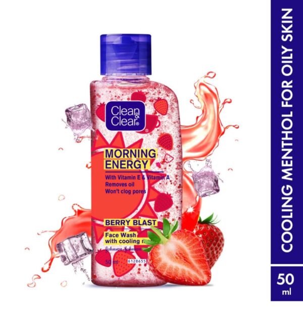 Clean & Clear Morning Energy Berry Blast Face Wash (50ml)