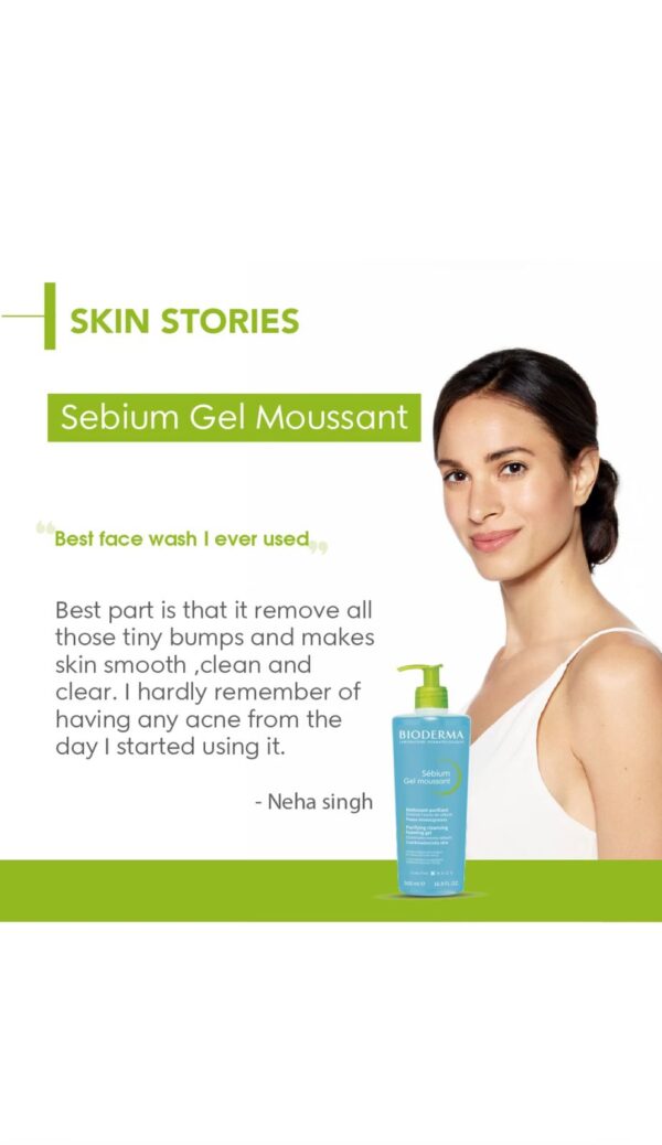 Bioderma Cleanser - Sebium Gel Moussant (500ml) - Image 4