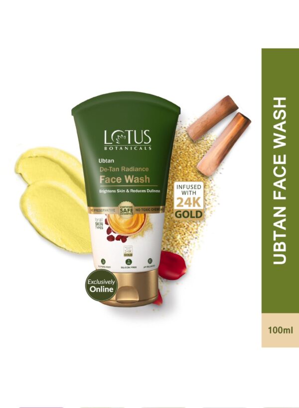 Lotus Botanicals Ubtan De-Tan Radiance Face Wash (100ml)