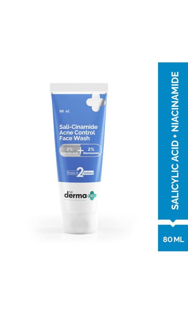 The Derma Co Sali-Cinamide Face Wash with 2% Salicylic Acid & 2% Niacinamide (80ml)