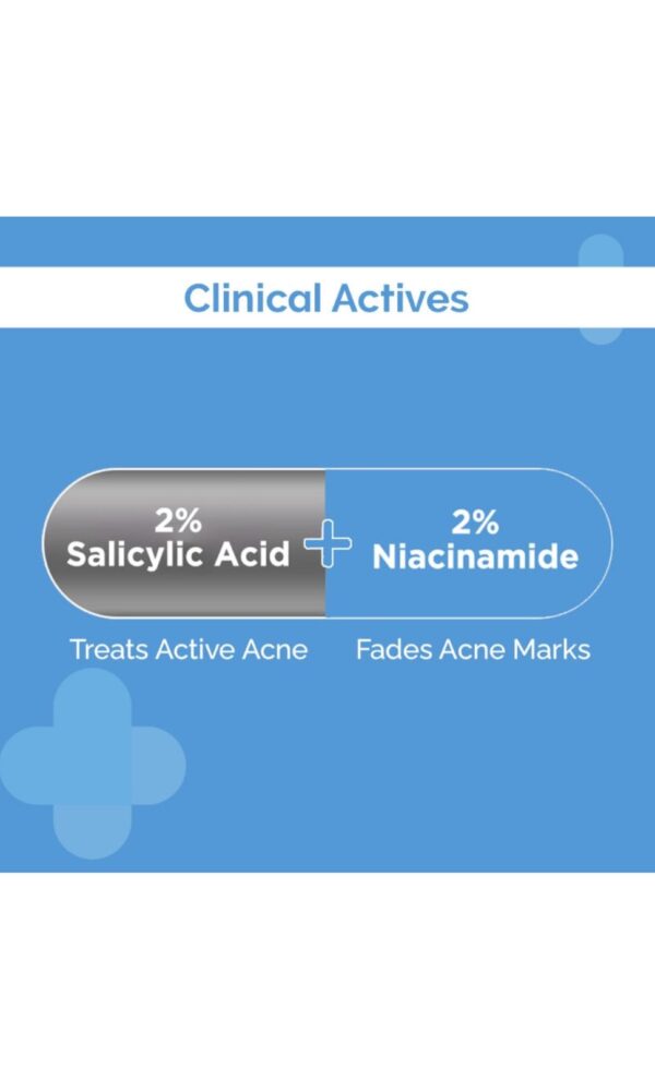 The Derma Co Sali-Cinamide Face Wash with 2% Salicylic Acid & 2% Niacinamide (80ml) - Image 2