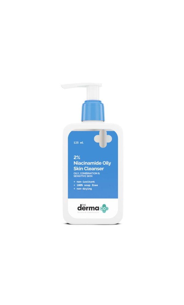 The Derma Co 2% Niacinamide Gentle Skin Cleanser (125ml)- 100% soap free