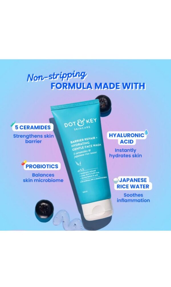 Dot & Key Barrier Repair + Hydrating Face Wash (100ml) - Image 3