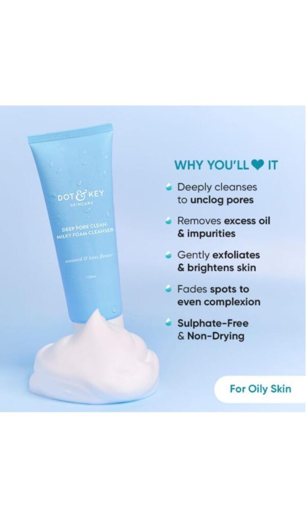 Dot & Key Deep Pore Milky Foam Cleanser (100ml) - Image 2
