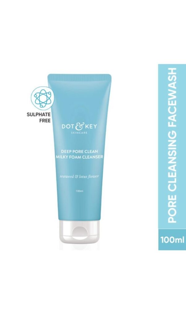 Dot & Key Deep Pore Milky Foam Cleanser (100ml)