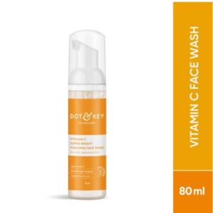 Dot & Key Vitamin C Super Bright Foaming Face Wash For Glowing Skin, Oily & Dry Skin (80ml)